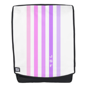 Sac À Dos Monogramme à bandes verticales violettes et roses