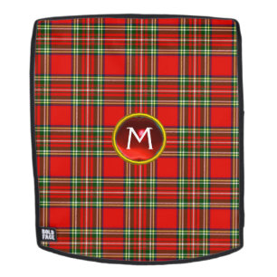 SAC À DOS MONOGRAMME DE PIERRE DE ROUGE ET DE TARTAN ÉCOSSAI