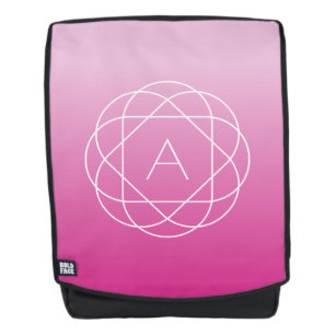 Sac À Dos Monogramme géométrique en forme de fleur Ombre d