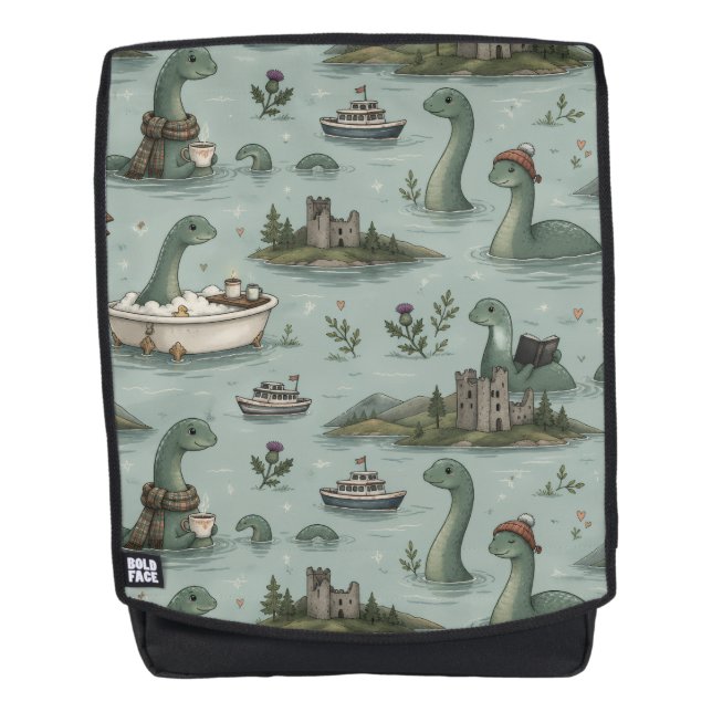 Sac À Dos Monstre du Loch Ness  (Devant)