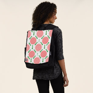 Sac À Dos  motif à fleurs roses 