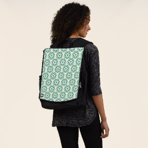 Sac À Dos Motif de feuille, motif de feuilles, feuilles vert