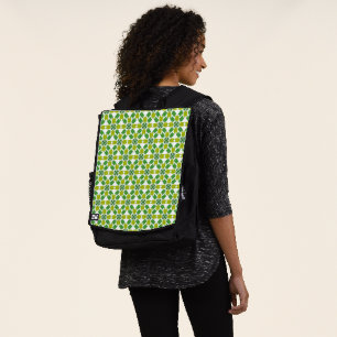 Sac À Dos Motif de feuille, motif de feuilles, feuilles vert