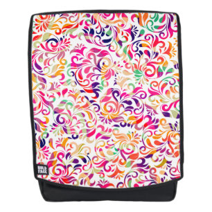Sac À Dos Motif de fleurs coloré classique mignon