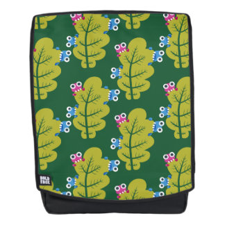 Sac À Dos Motif des insectes mignons mangeant le feuille