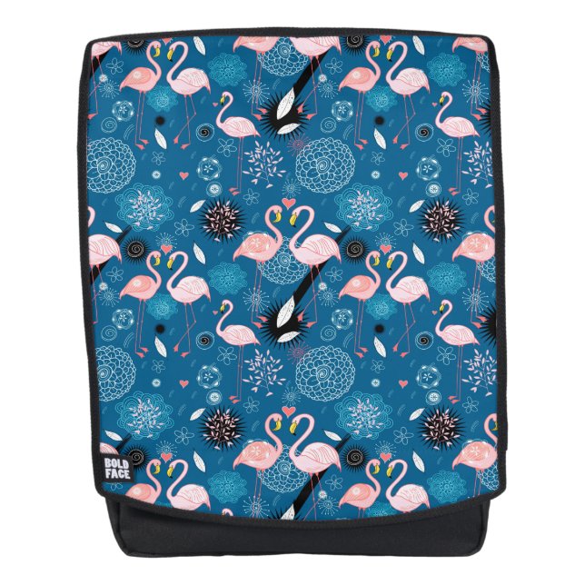 Sac À Dos Motif flamants roses fleurs mignonnes (Devant)
