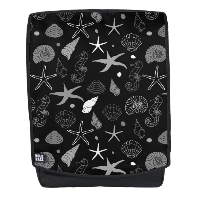 Sac À Dos Motif noir Sea Life (Devant)