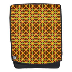 Sac À Dos Motif orange et jaune inspiré par Retro