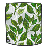 Motif sans couture avec Feuilles de thé vert