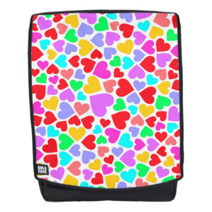 Sac À Dos Motifs de cœurs colorés mignons