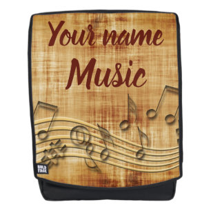 Sac à dos musical personnalisable en gras