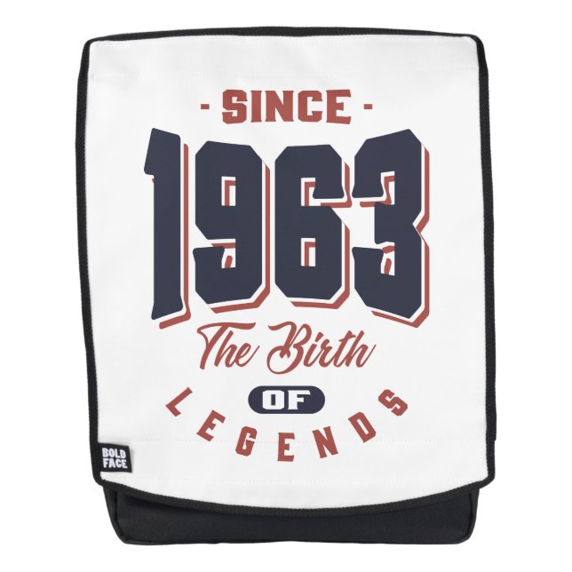 Sac À Dos Né en 1963 Anniversaire (Devant)