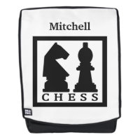 Sac à dos nommé fait sur commande d'ÉCHECS