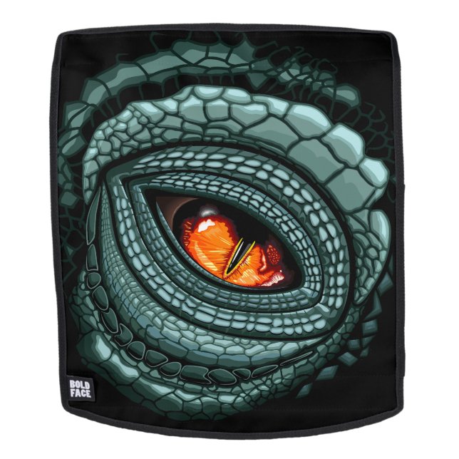 Sac À Dos Œil de prédateur reptile primal (Devant amovible)