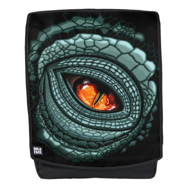 Sac À Dos Œil de prédateur reptile primal (Devant)