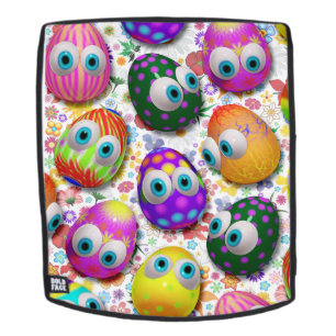 Sac À Dos Œufs de Pâques de dessin animé mignons et drôles