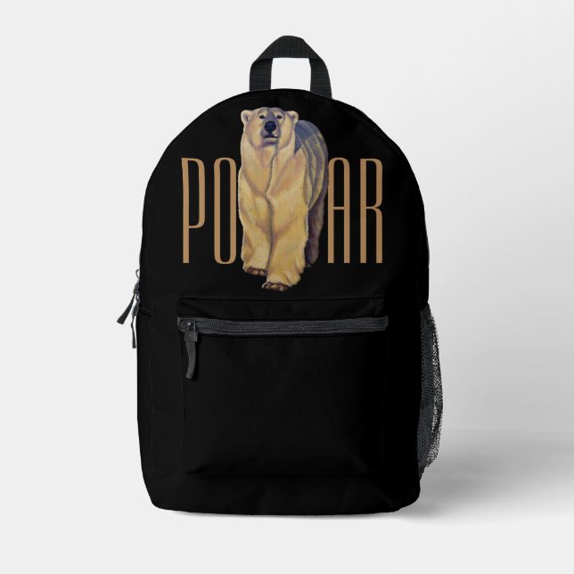 Sac à dos ours polaire sacs d'école personnalisabl (Recto)