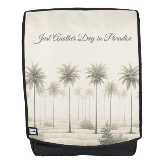 Sac À Dos Palmiers à Miami (Devant)