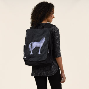 Sac À Dos Parties scintillant Noire Et Unicorne