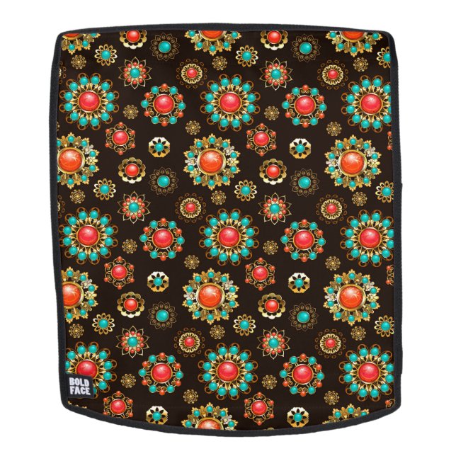 Sac À Dos Pattern de Ethnic Brooches Seamless (Devant amovible)