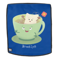 Personnage de dessin animé mignon de tasse de sach