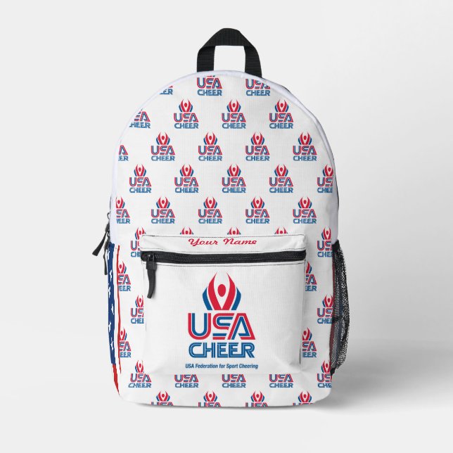 Sac à dos personnalisable USA Cheer Flag (Recto)