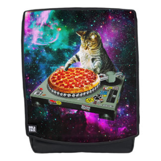 Sac À Dos Pizza de chat du DJ de l'espace