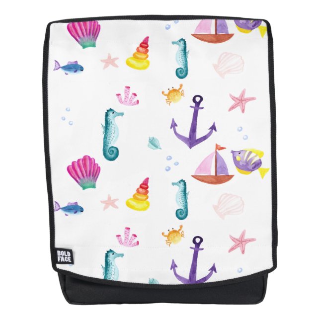 Sac À Dos Plage Mer Côté Été Amusement Nouveauté (Devant)