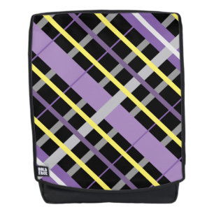 Sac À Dos Plaid jaune et violet