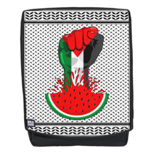 Sac À Dos Poing de résistance palestinienne sur le symbole d