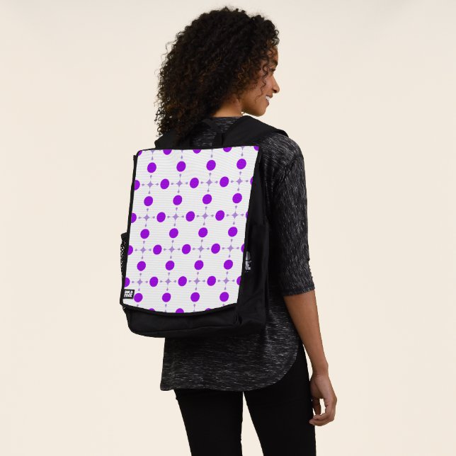 Sac À Dos Points violets, Motif à pois, Points, Pointillé (Porté)