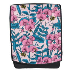 Sac À Dos Pois doux et bourdons, rose et bleu