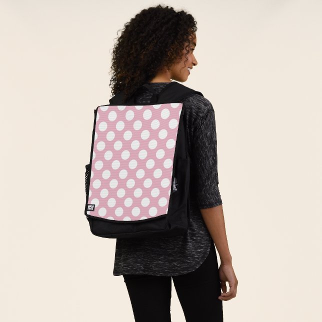 Sac À Dos Pois roses, Motif Pointe Polka, Points, Pointe (Porté)