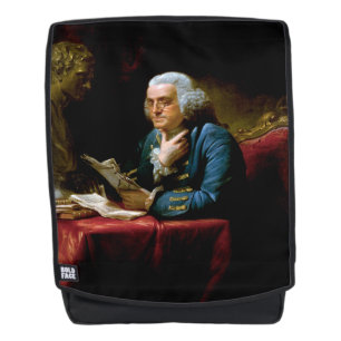 Sac À Dos Portrait en miniature, Benjamin Franklin Père fond