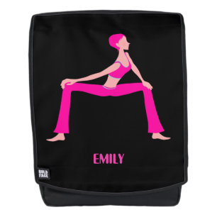 Sac À Dos Pose De Yoga Rose Et Peau