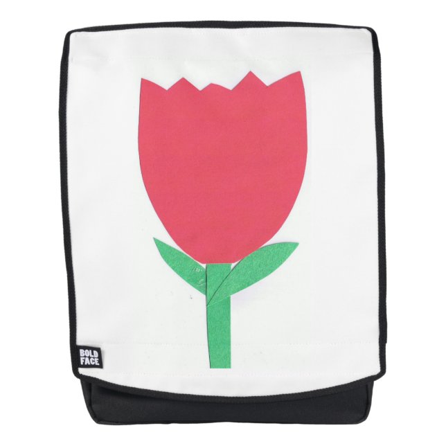 Sac à dos pour adultes avec conception de tulipe (Devant)