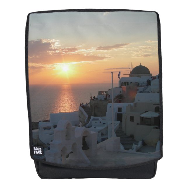 Sac à dos pour adultes Santorini Sunset (Devant)