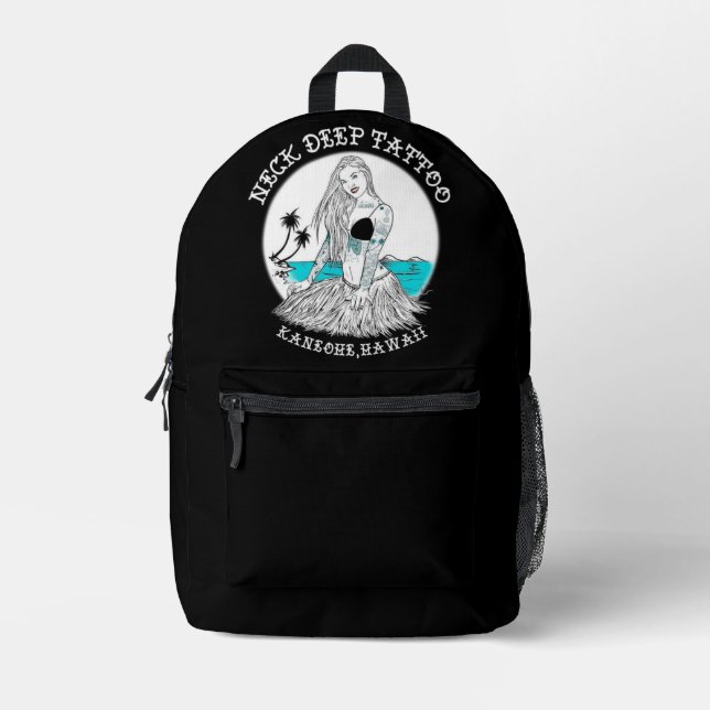 Sac à dos pour fille Hula tatouée (Recto)