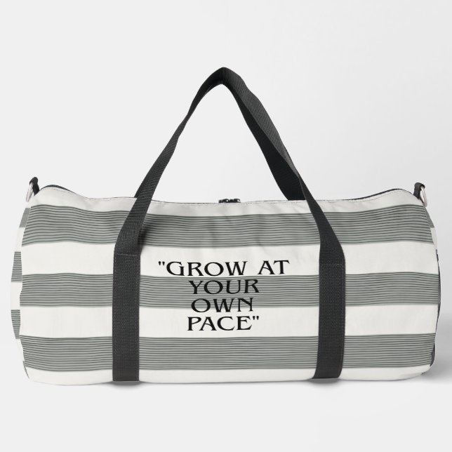 Sac à dos rayé « Grandis à ton propre rythme » (Recto)
