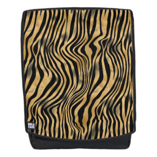 Sac À Dos Rayures de tigre noir et or
