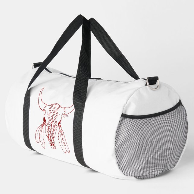 Sac à dos Red Ghost Dance Buffalo ligne blanche (Coin droit)