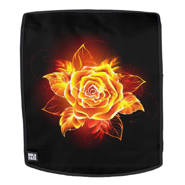 Sac À Dos Rose de feu en fleurs (Devant amovible)