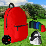 Sac à dos rouge clair, sac / Personnaliser<br><div class="desc">Sac à dos : Créez votre propre sac personnalisé / sac à dos avec du texte. Réglages faciles (bouton Modifier la conception) en ajoutant du texte,  des couleurs arrière - plans ou plus d'images.</div>