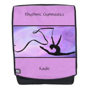 Sac à dos ruban violet de gymnastique rythmique