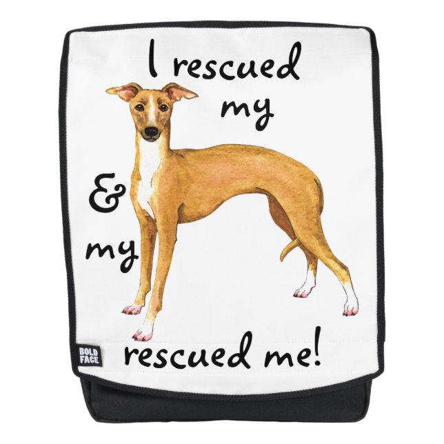 Sac À Dos Secourir Greyhound italien (Devant)