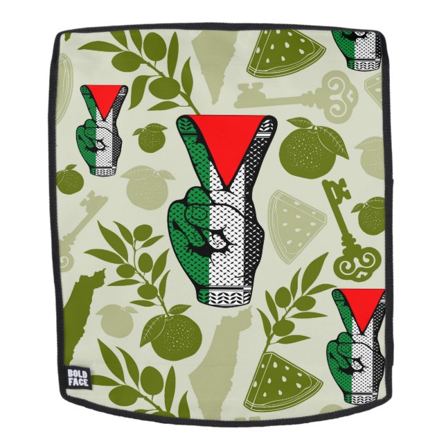 Sac À Dos Signe de victoire à la main Résistance Symbole Tri (Devant amovible)