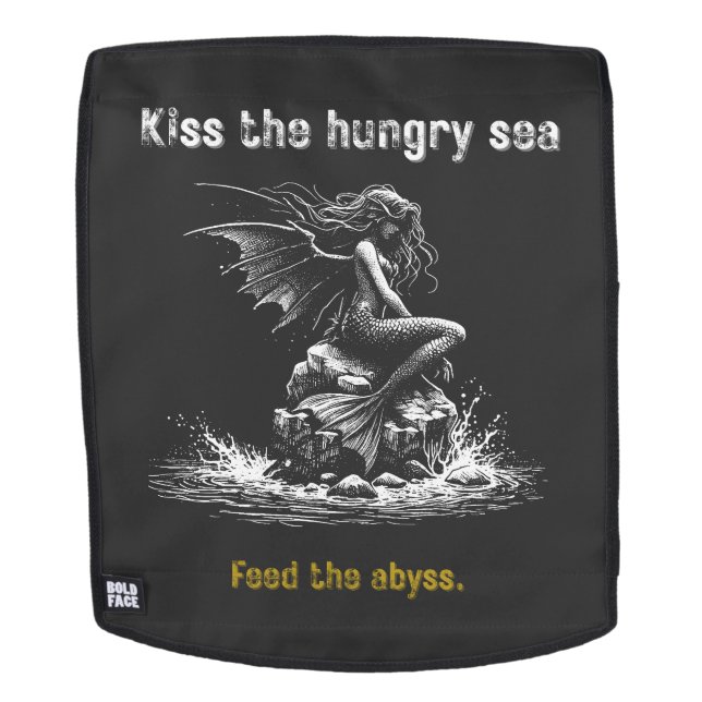 Sac À Dos Sirène Mermaid sombre  (Devant amovible)