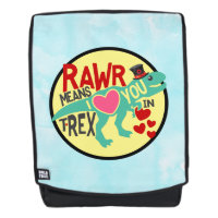 T-Rex dans un Top Hat Rawr signifie que je t'aime 