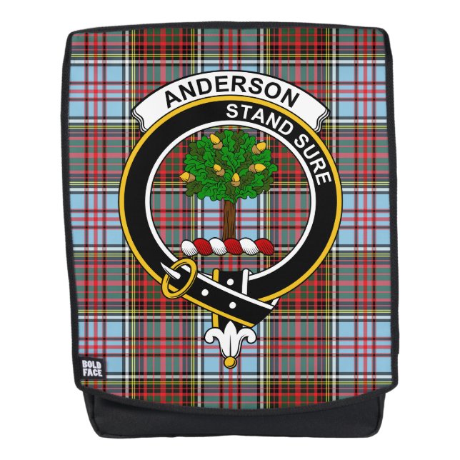 Sac À Dos Tartan à carreaux du clan ancien Anderson (Devant)
