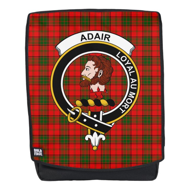 Sac À Dos Tartan Plaid De L'Arête De Clan Adair (Devant)